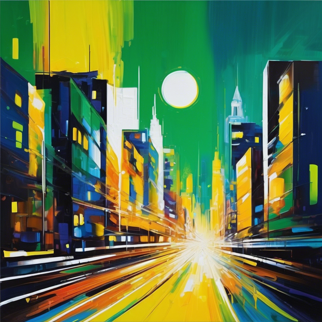 Stedelijke Nacht Scene