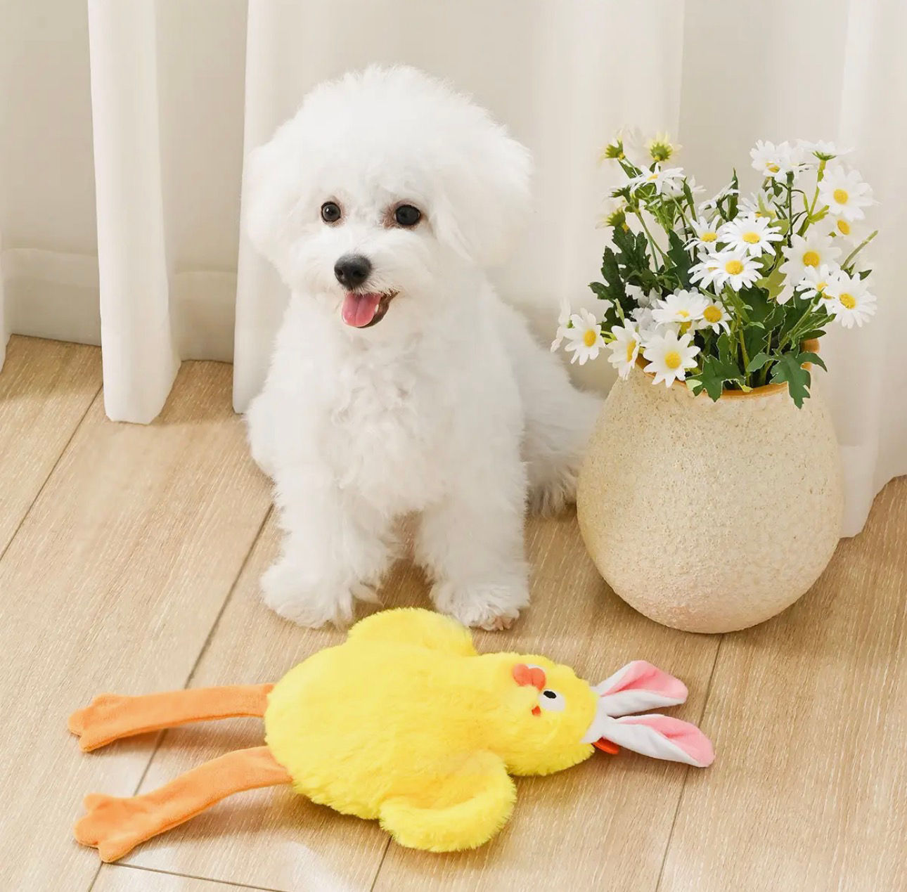 Easter Chick Squeaky Plush Toy