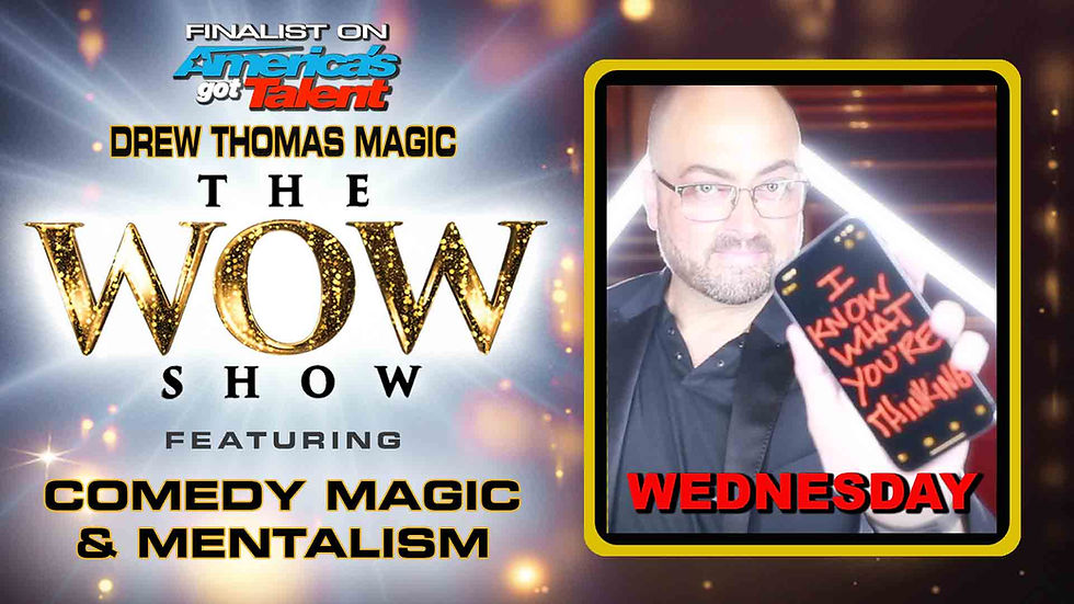 6:00PM 7/17/24 Drew Thomas Magic Show - Comedy Magic & Mentalism
