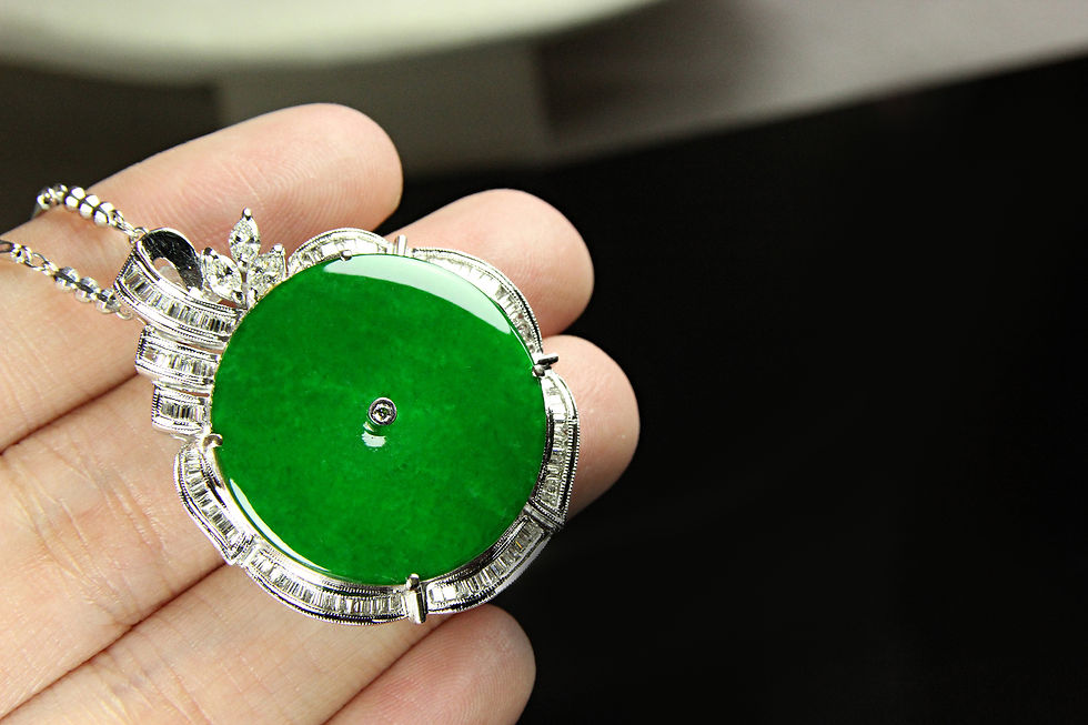 Thumbnail: 《時光之鑰》古錢造型翡翠墜飾