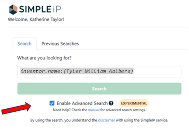 Don’t forget to tick “Enable Advanced Search” if you use any of the below techniques