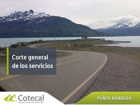 Corte general de los servicios en radioenlace de Punta Bandera