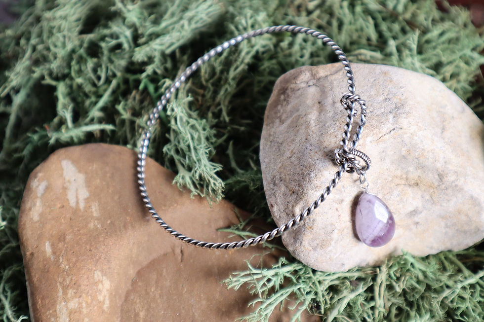 Thumbnail: Purple Rain - Amethyst Adjustable Bracelet