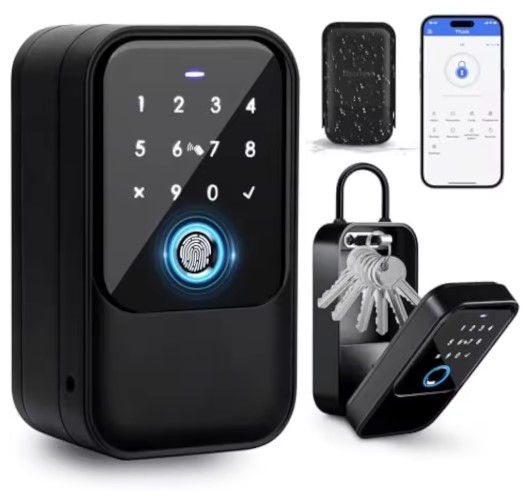 Smart key box used for secure and controlled home access during pet care visits
