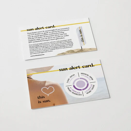 UV-alert card 'this is sun.'