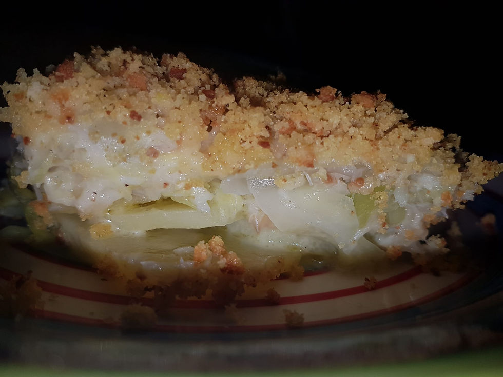 Bacalhau com broa da casa