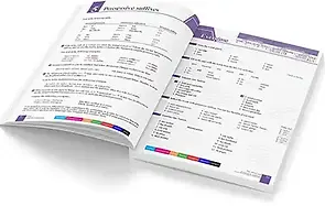 Open book mockup of easy Turkish Grammar with answers 1