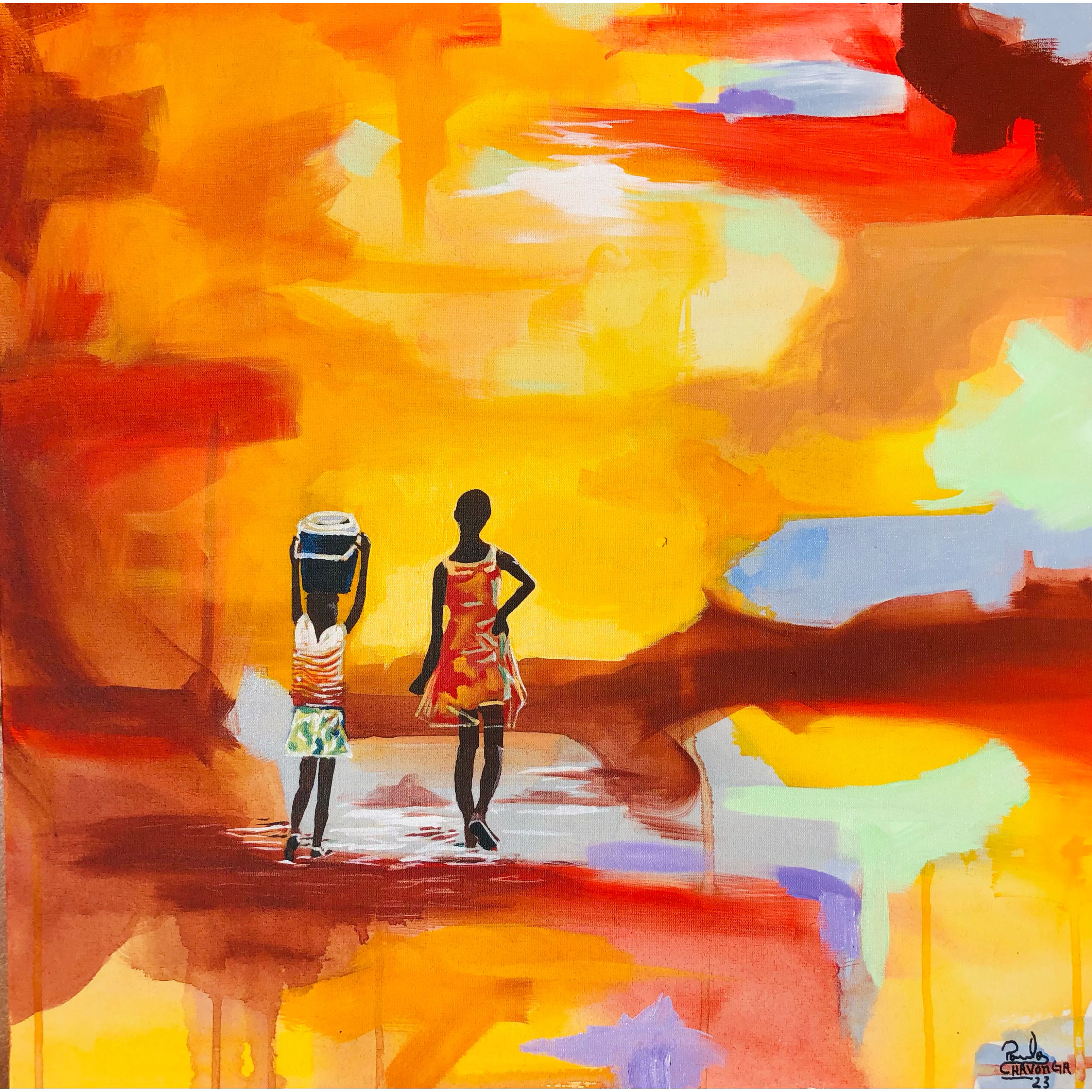 Sem Título (da série: Desequilíbrio) . Dimensão: 50 x 50 cm