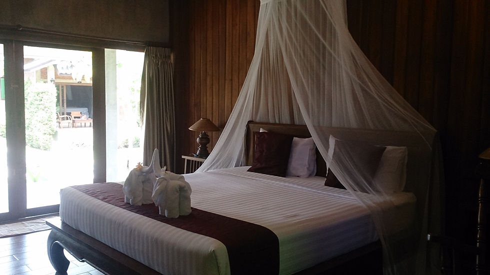 Tempat tidur Sawasdee Resort Sukhothai Thailand (c) Arakita Rimbayana