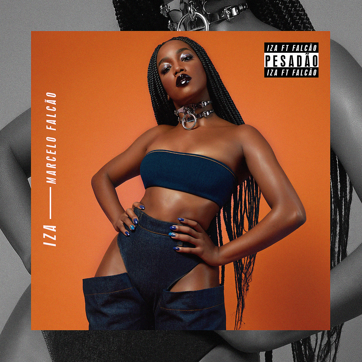 CAPA SINGLE PESADÃO | IZA FEAT M. F.