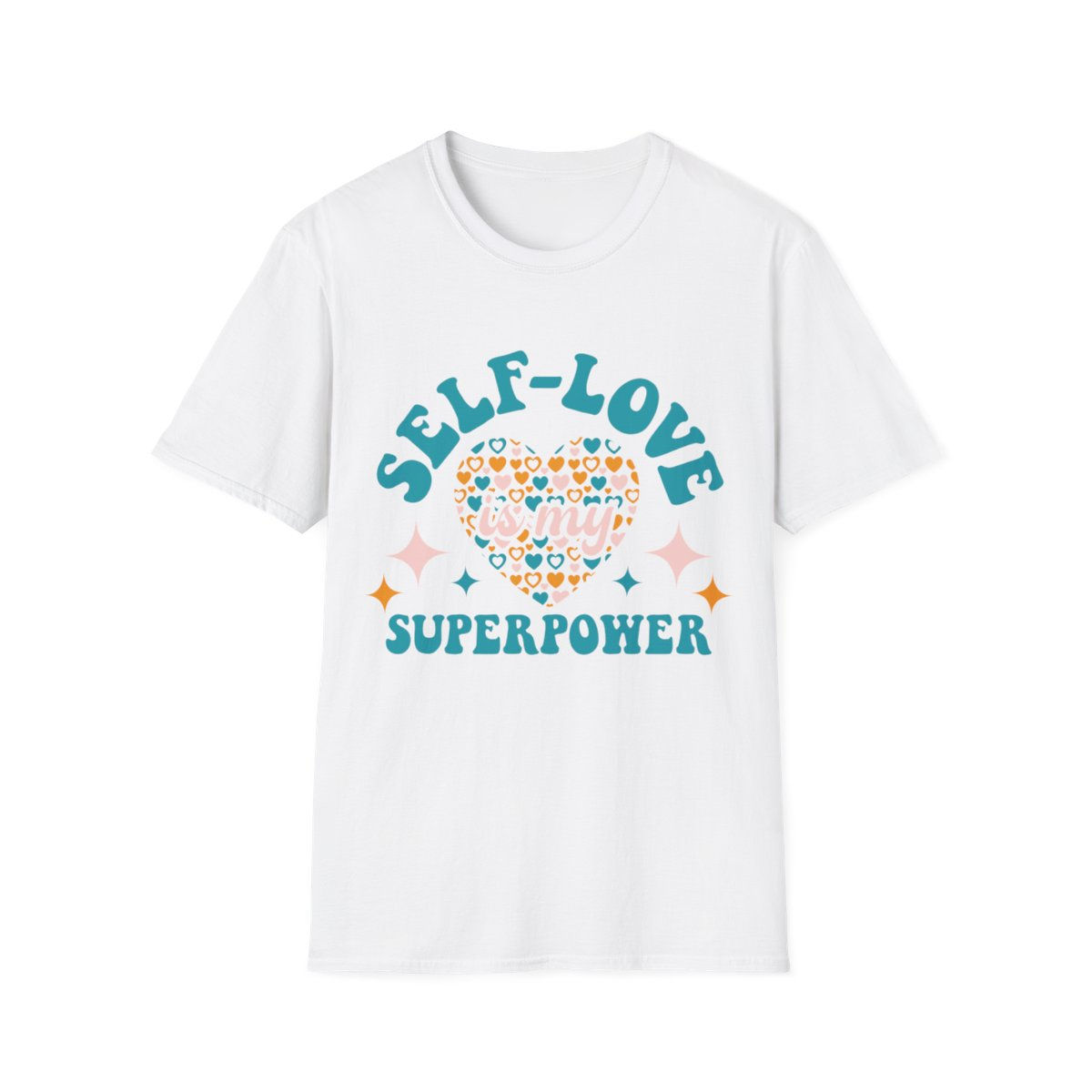 Self love is my super power (blue) Unisex Softstyle T-Shirt