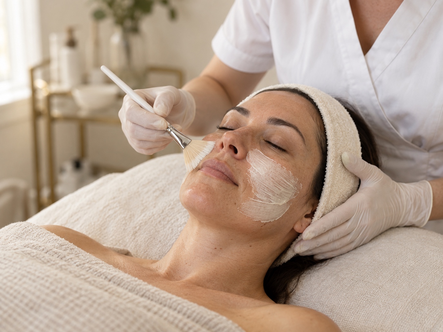 Facial mask treatment