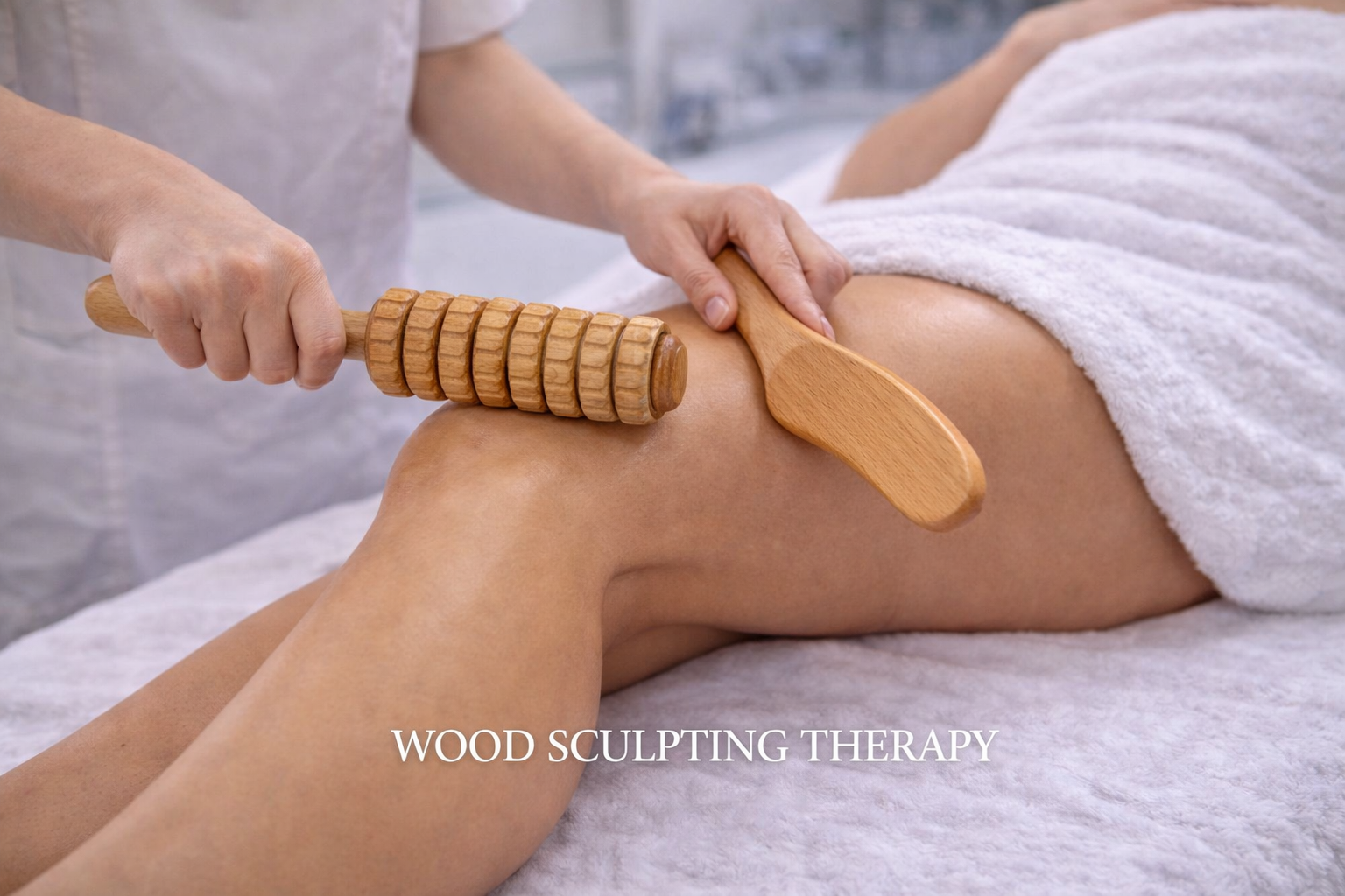 Wood therapy treatment imagery