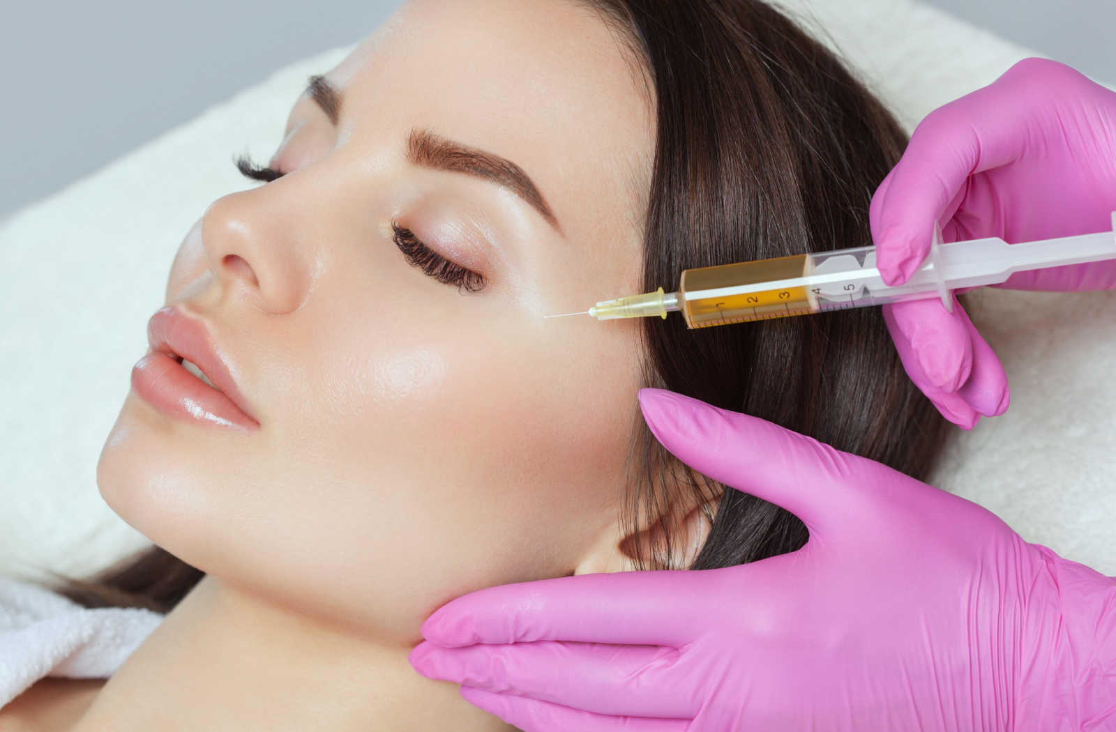 PRP injections for face treatment imagery