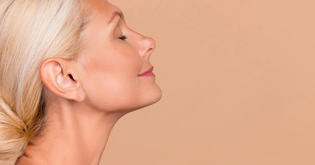 Portrait illustrating skin rejuvenation