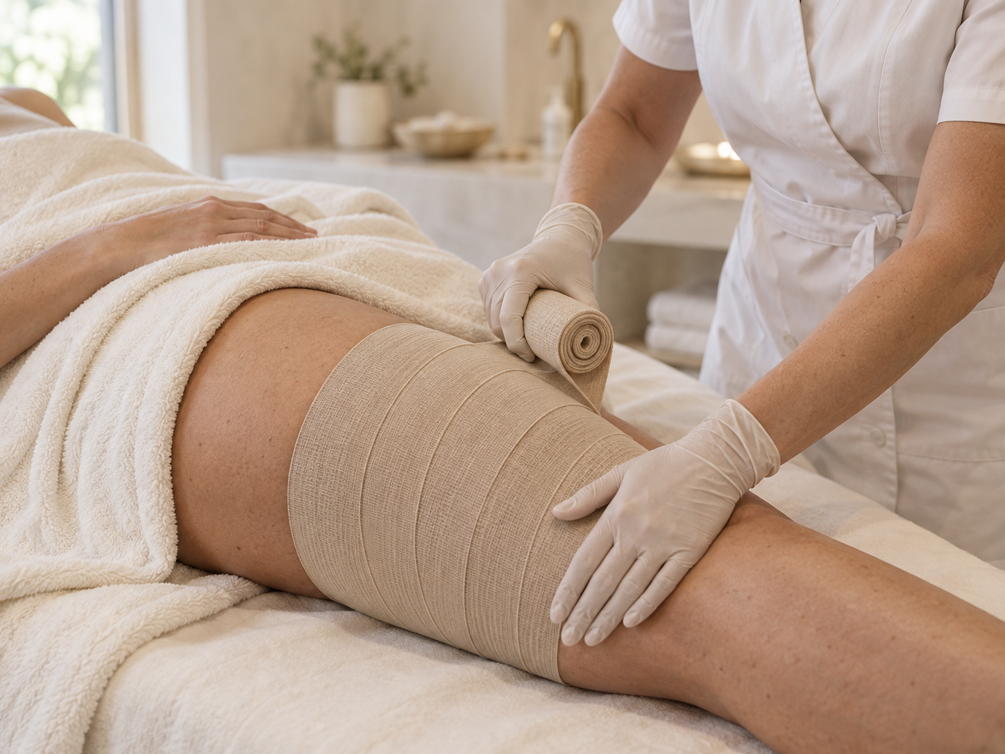 European body-wrap treatment