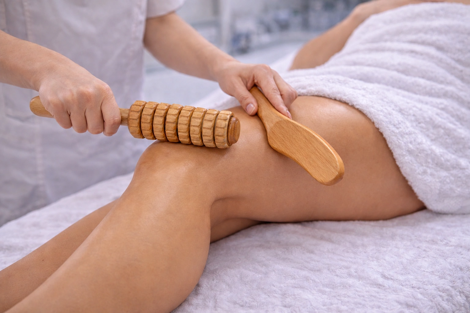 Wood therapy treatment imagery