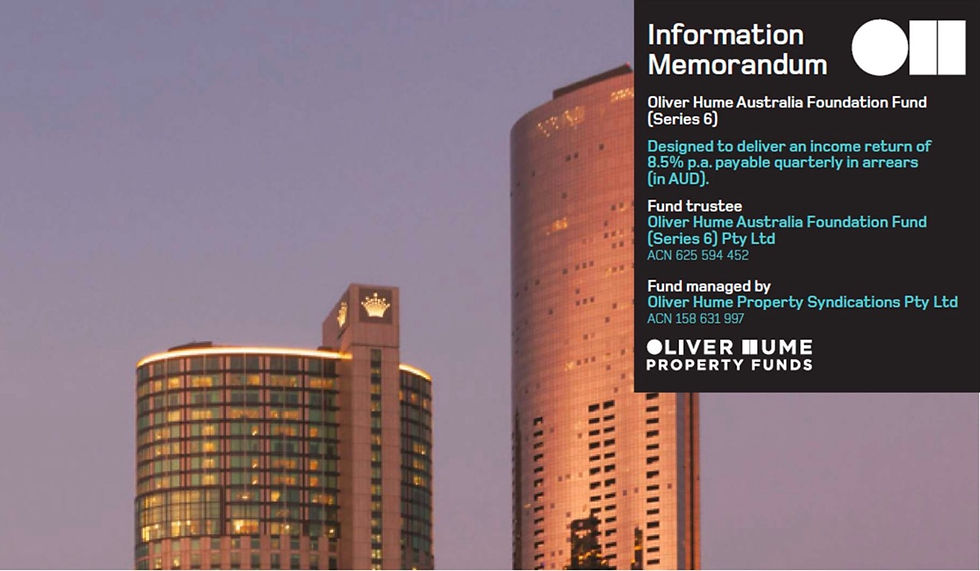 Oliver Hume Foundation Fund Series 6