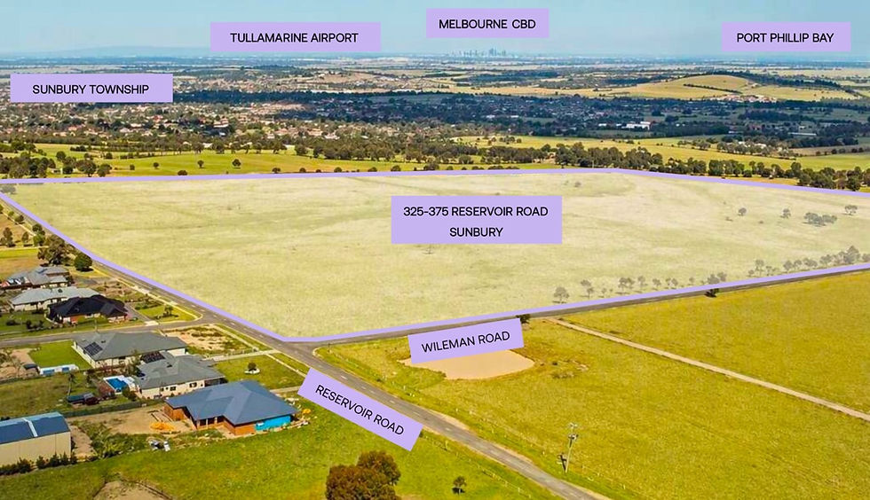 Aerial map of Reservoir Road site and nearby amenities