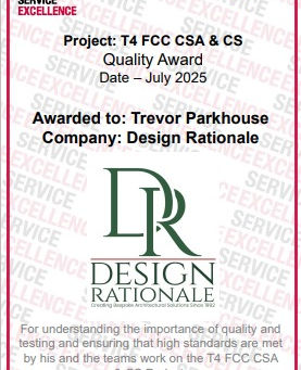 Quality Award for Trevor Parkhouse at Heathrow Terminal 4