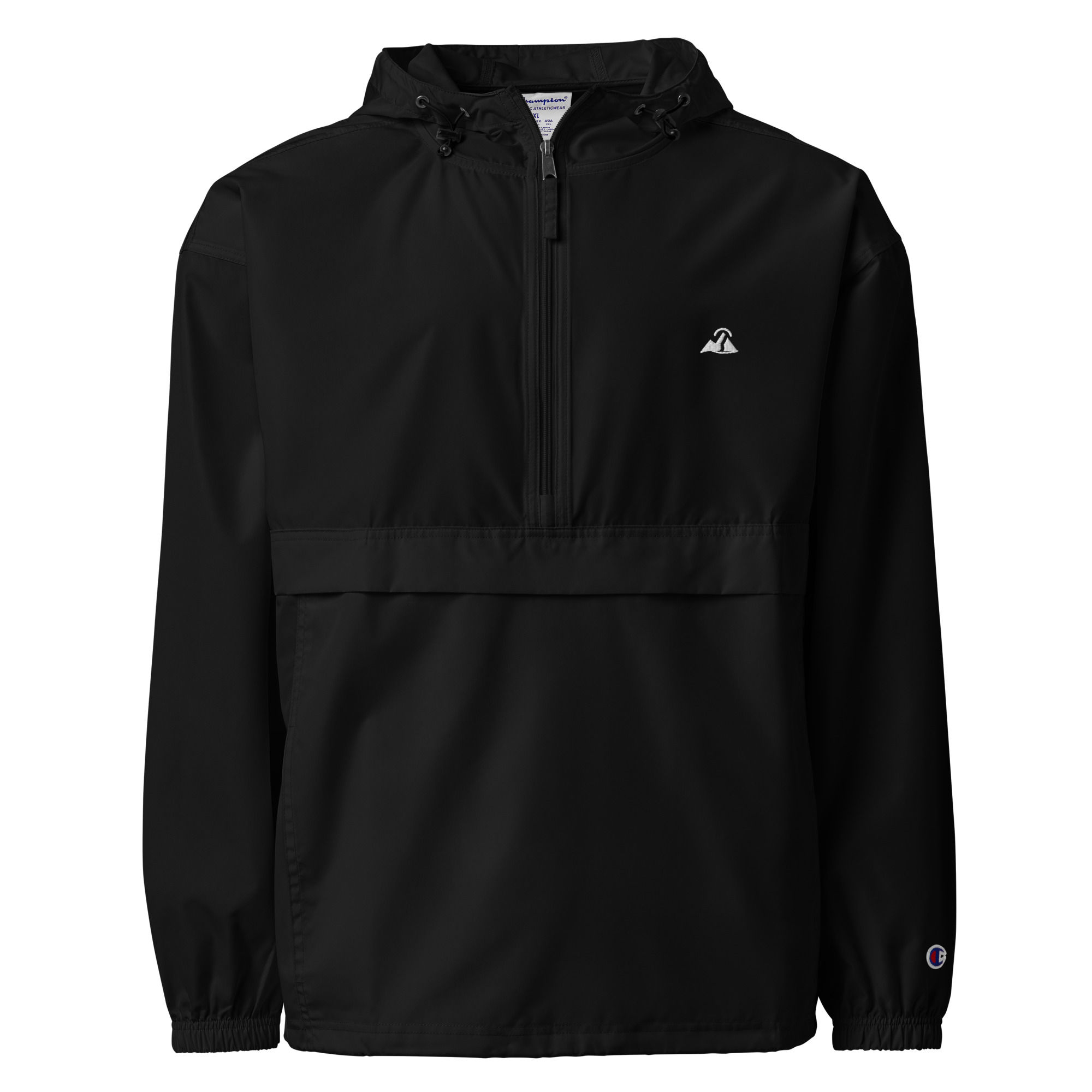Mountain Mark Champion Packable Anorak — Black — front view