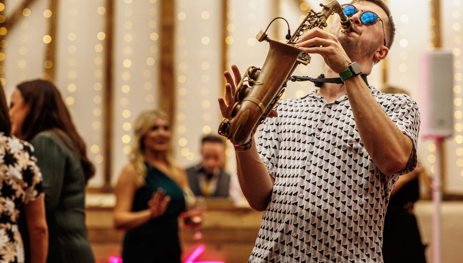 DJ & Sax playing at Lillibrooke Manor