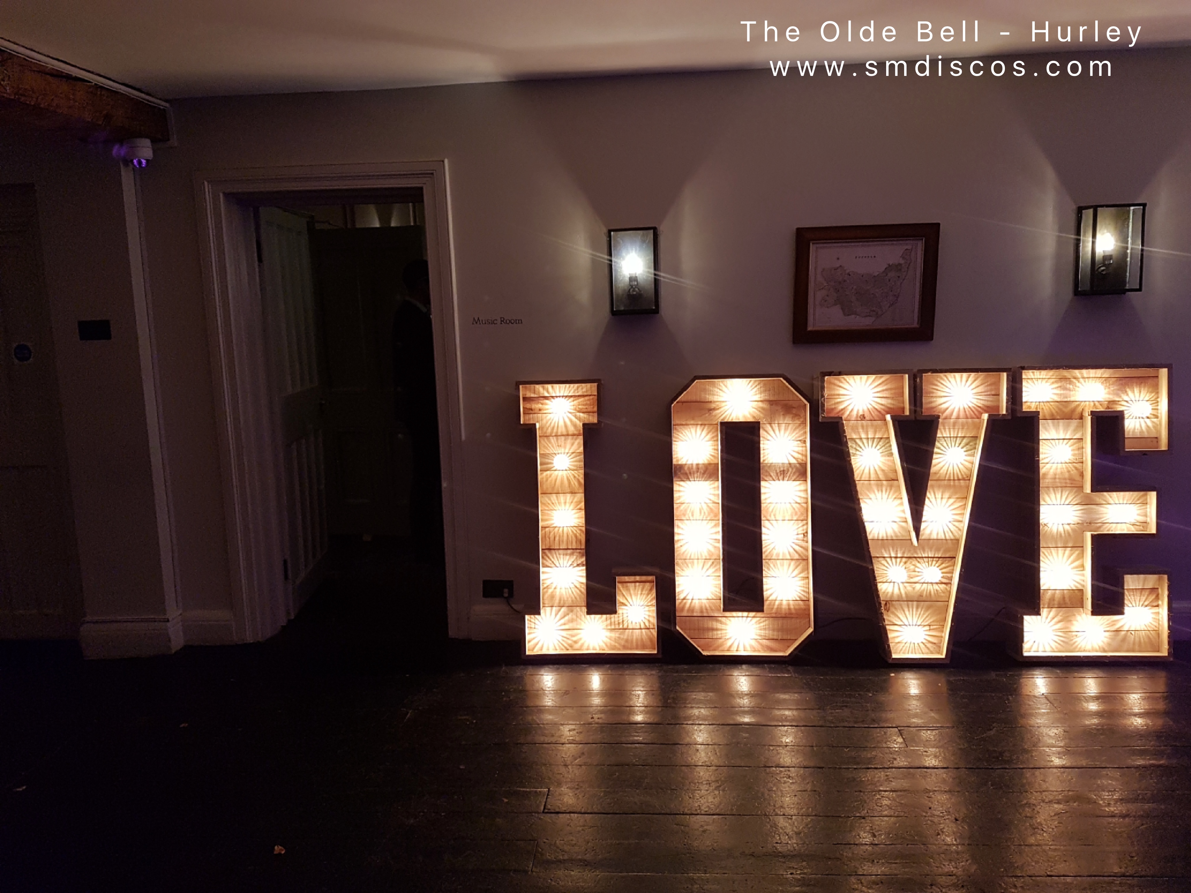 Light up love letters The Olde Bell