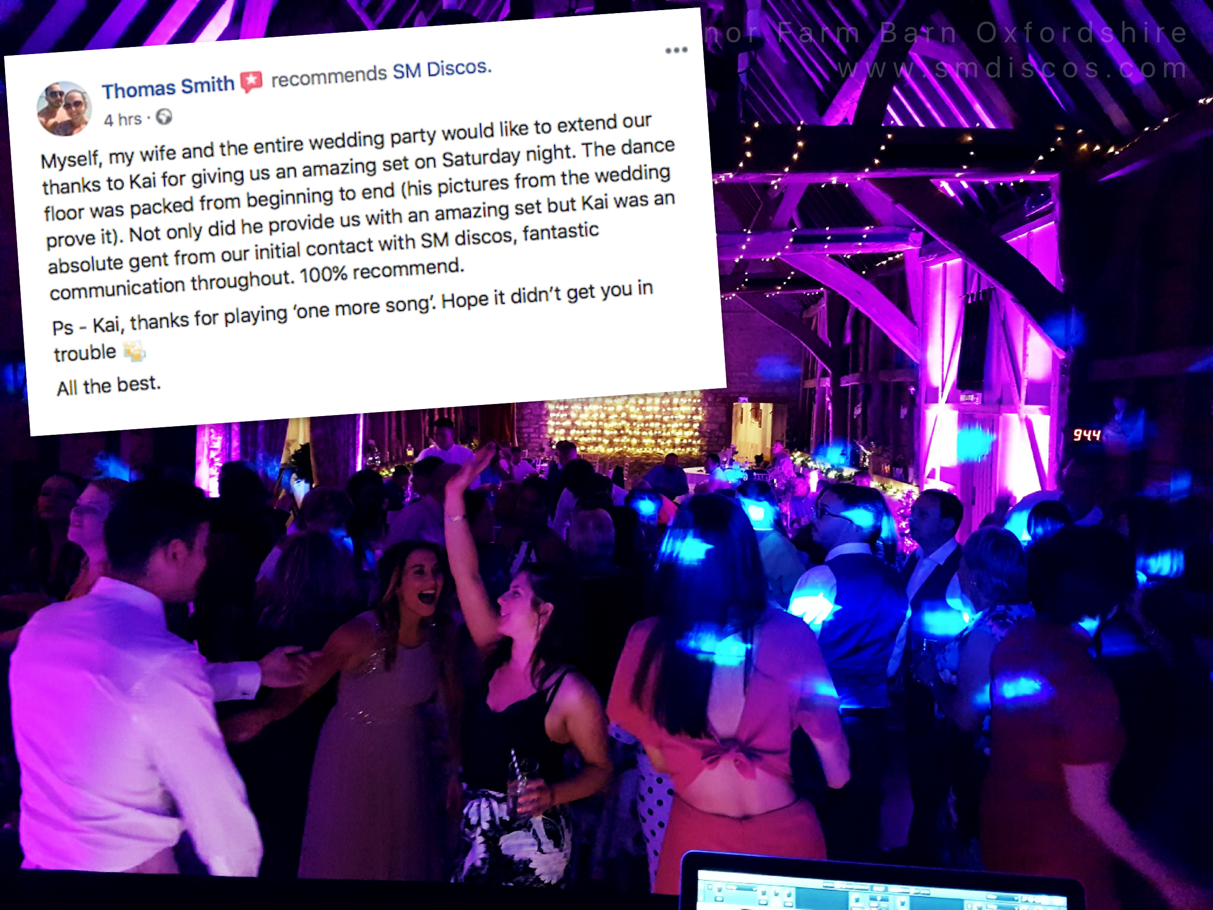 Wedding DJ in Bicester Oxfordshire