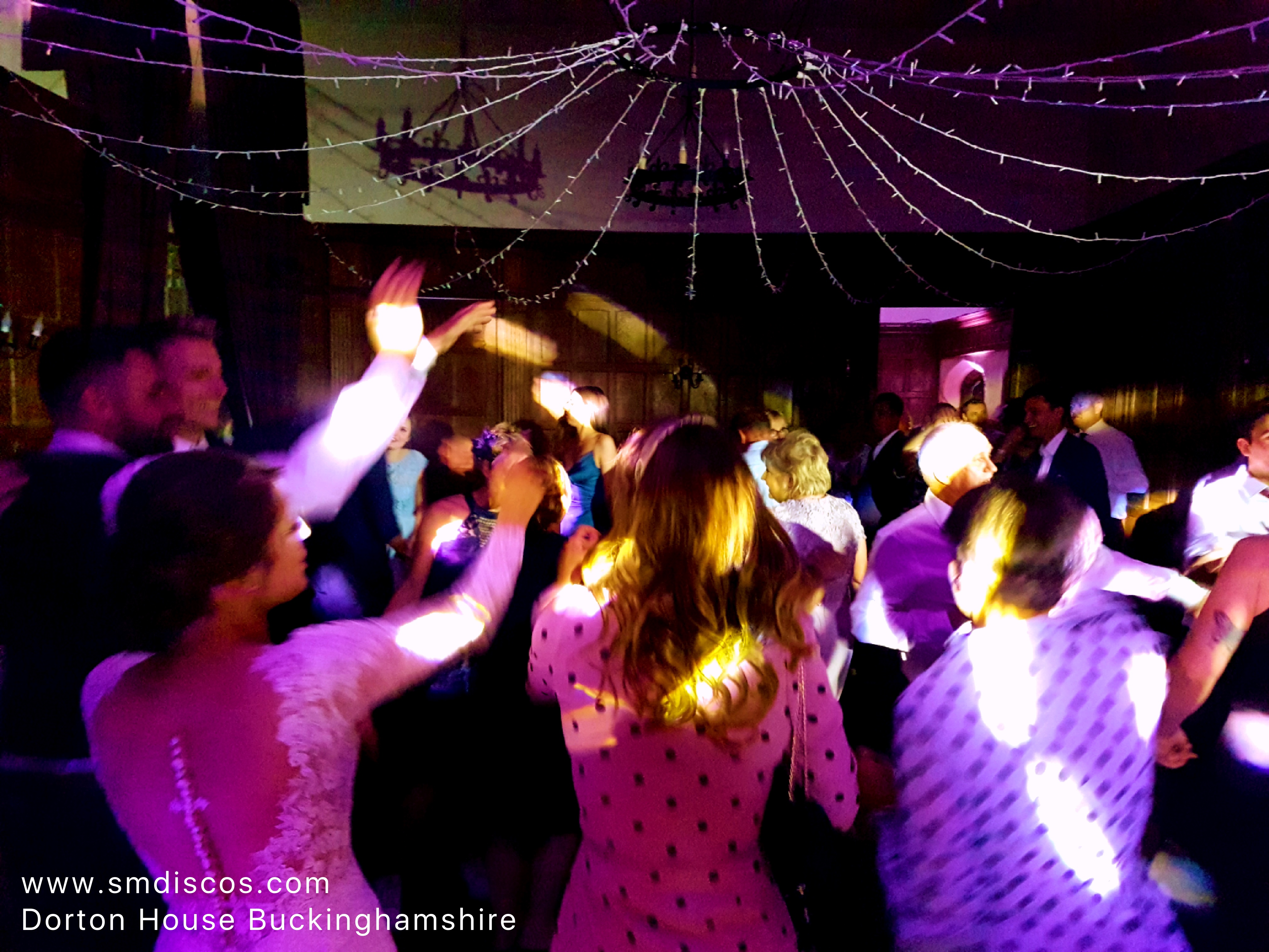 Wedding DJ party at Dorton House
