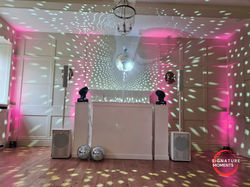 Minimal dj set up in white