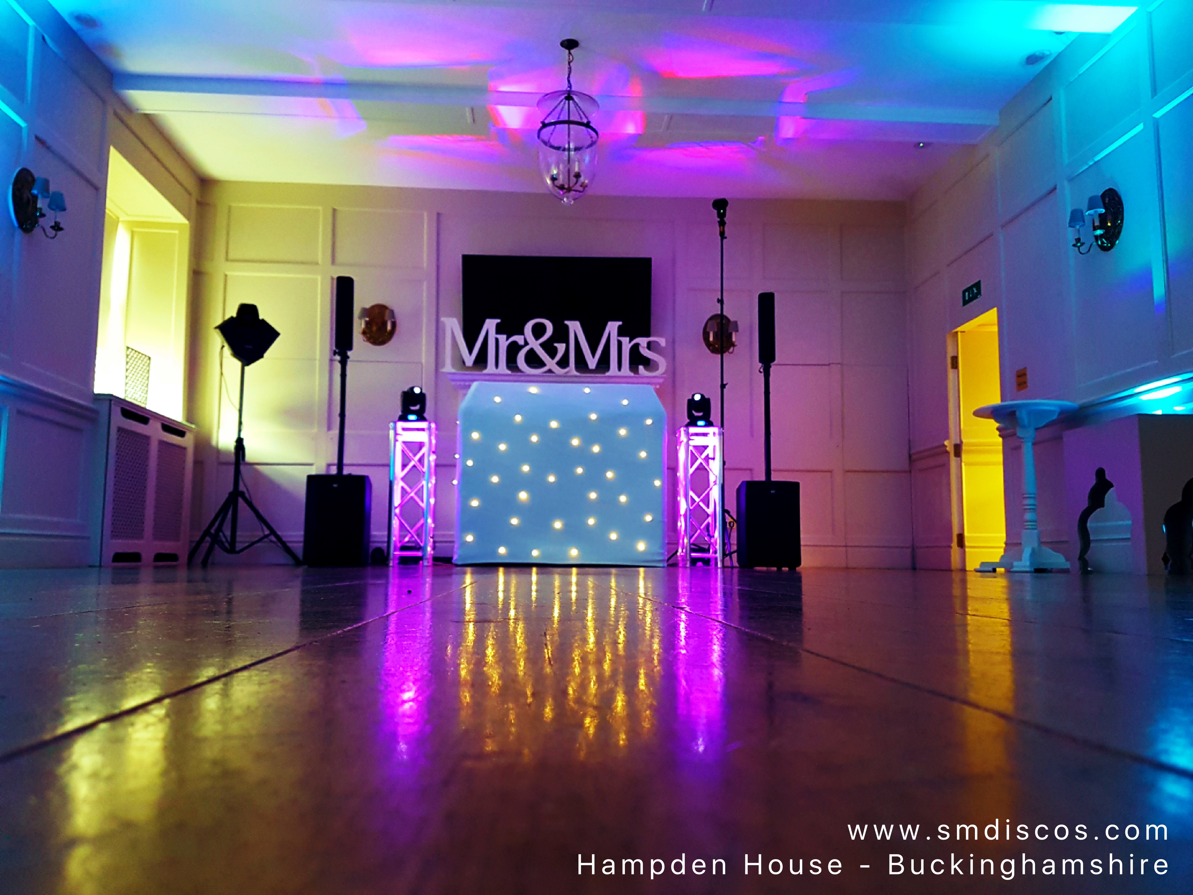 Wedding disco at hampden house