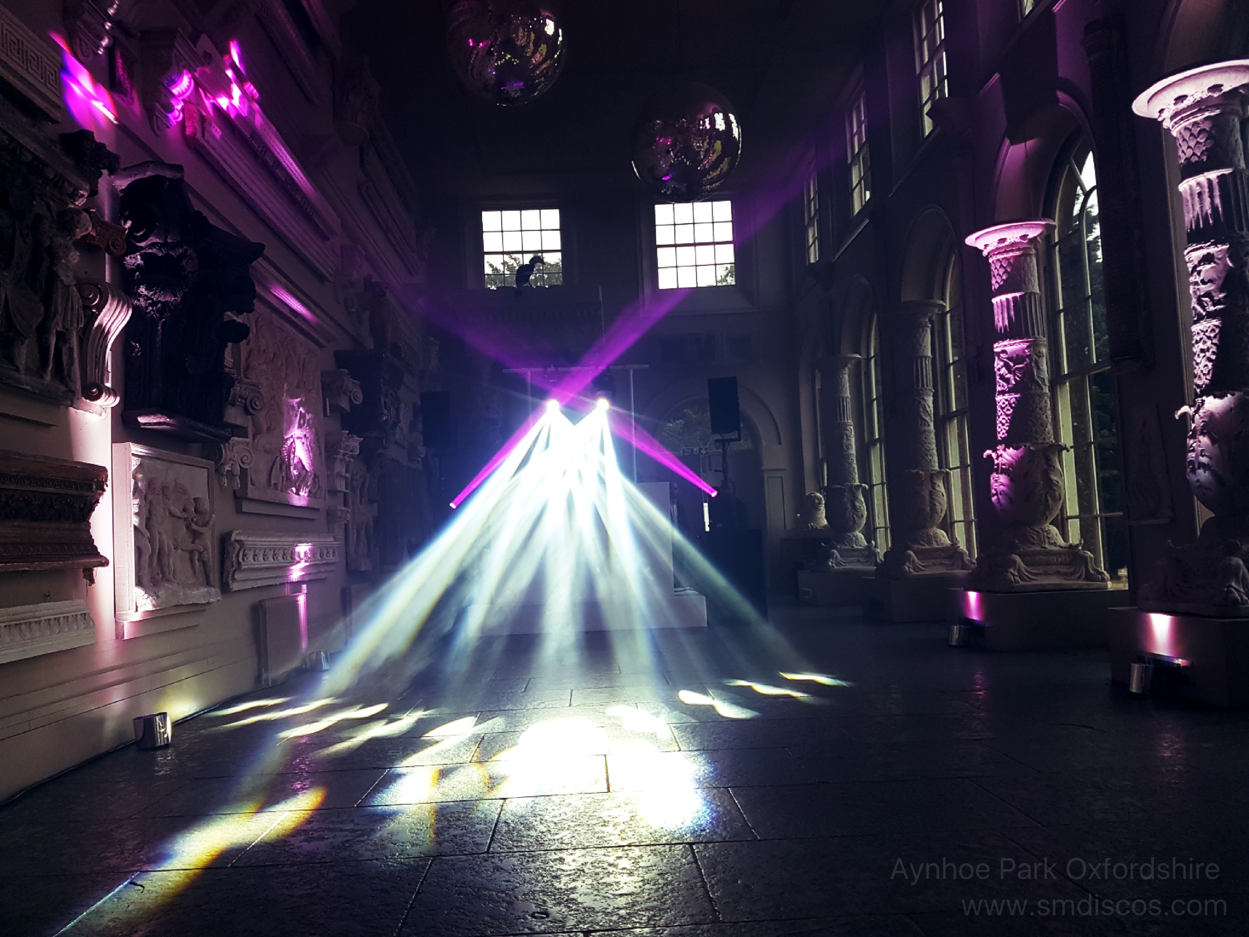 DJ Lights Aynhoe Park Oxfordshire