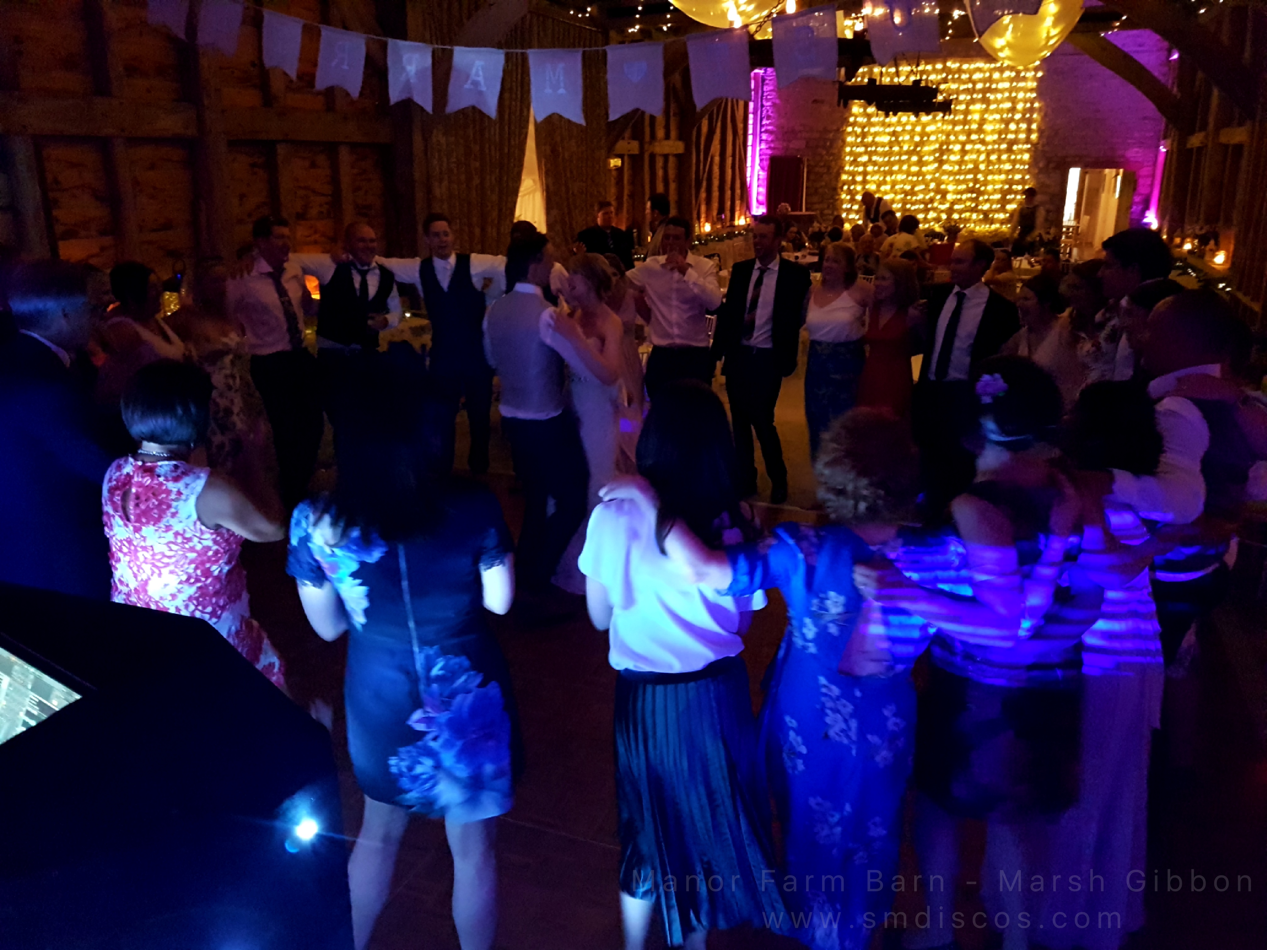 wedding disco hire manor farm barn
