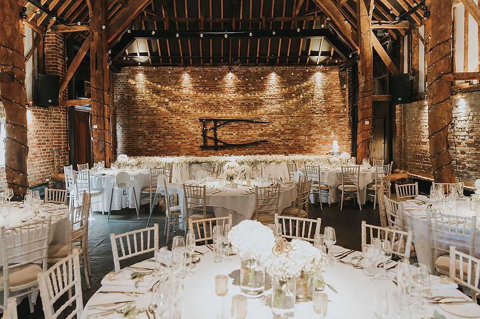 cooling castle barn wedding