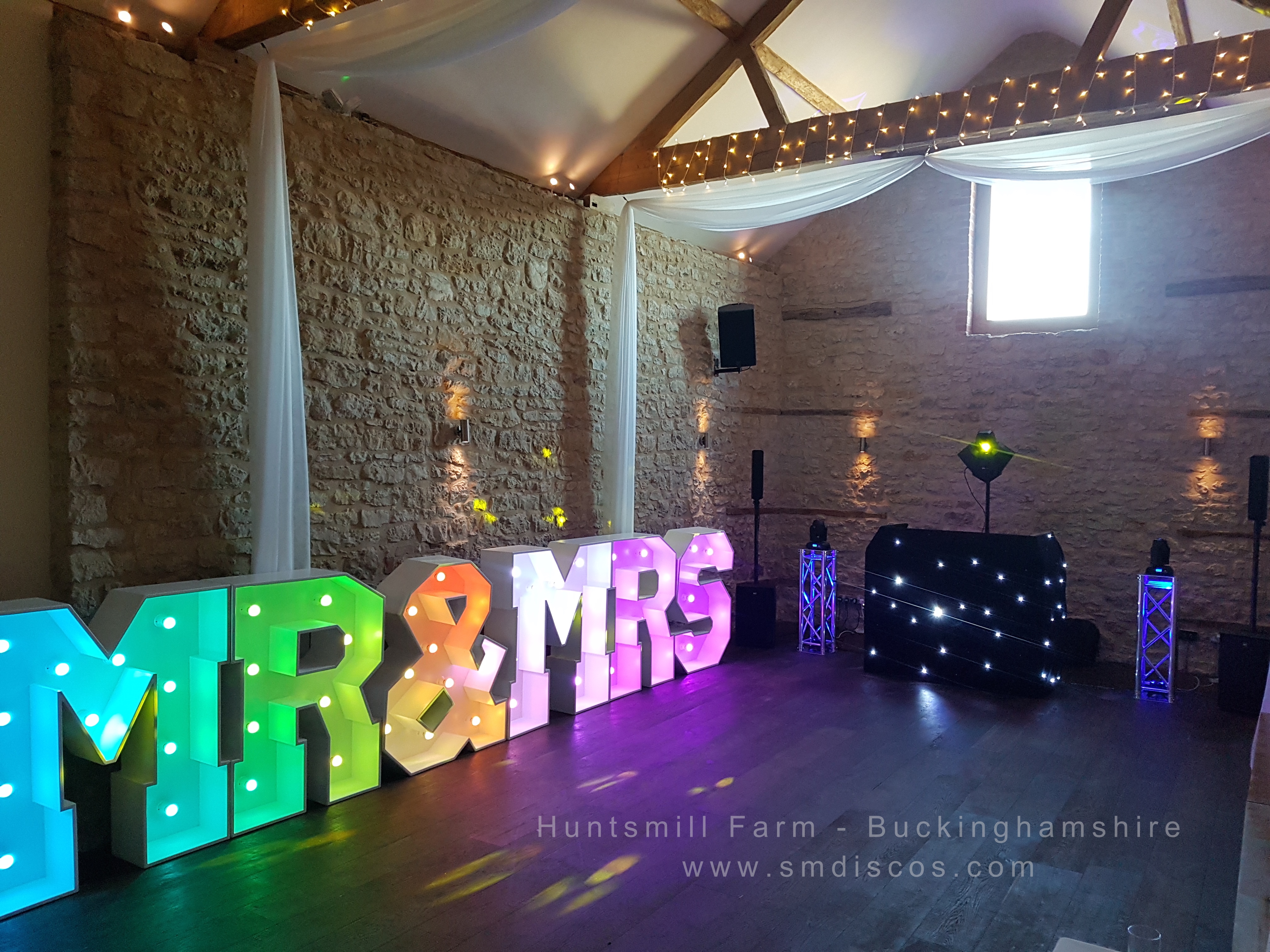 Hunstmill Farm Wedding DJ Disco