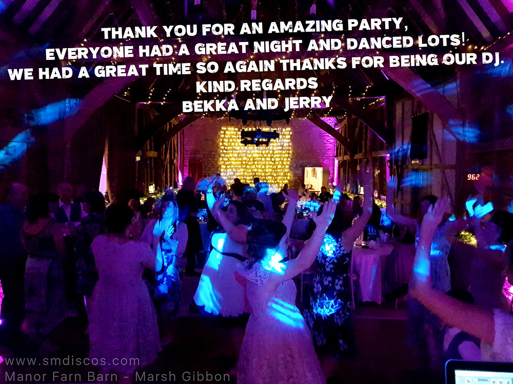 Manor Farm Barn Oxfordshire Wedding DJ