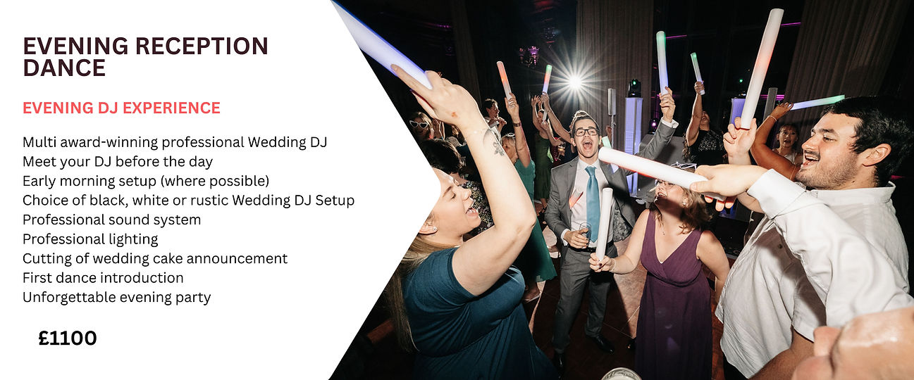 wedding party price list