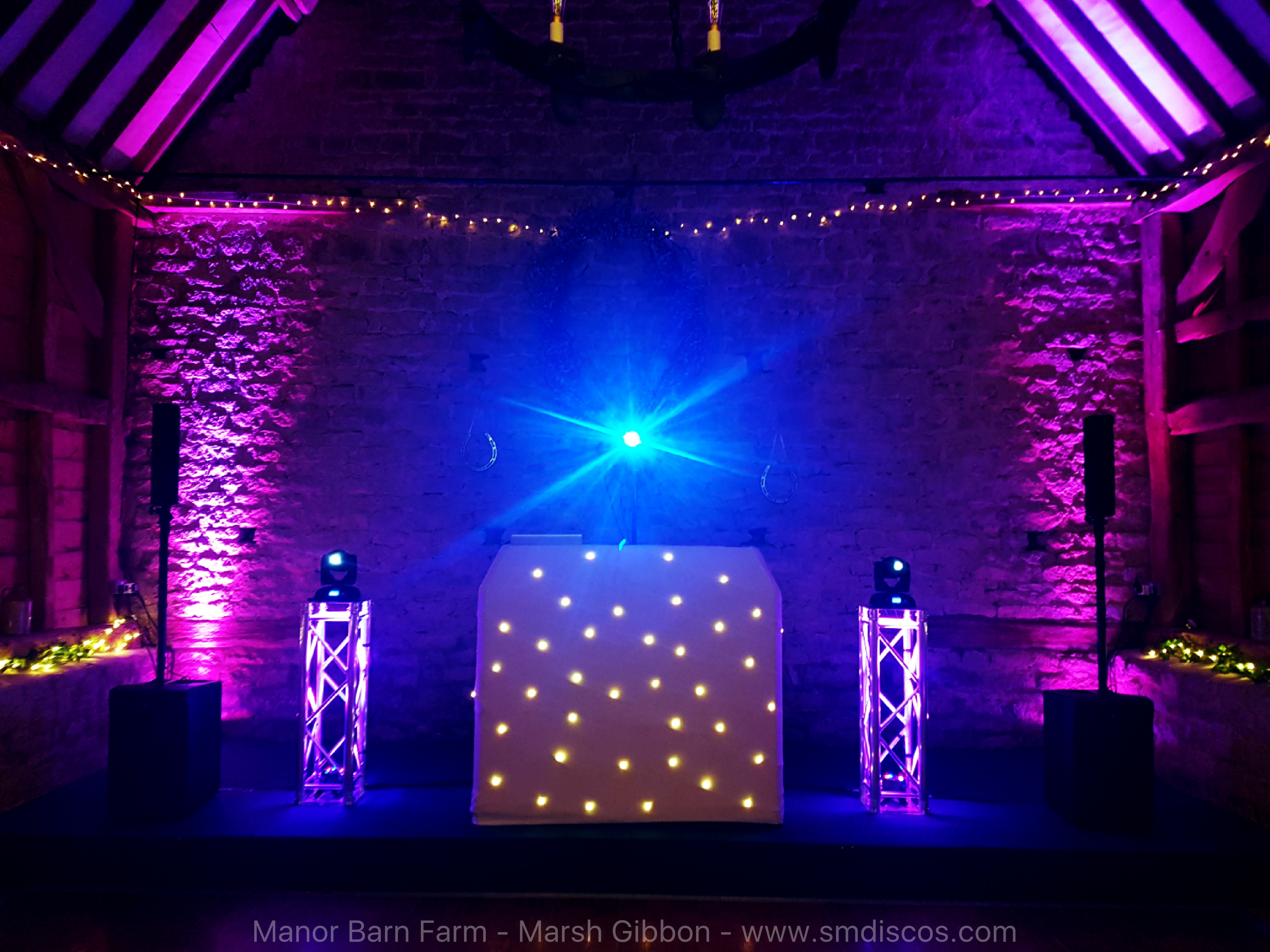 Oxfordshire Wedding Discos Barn Wedding.