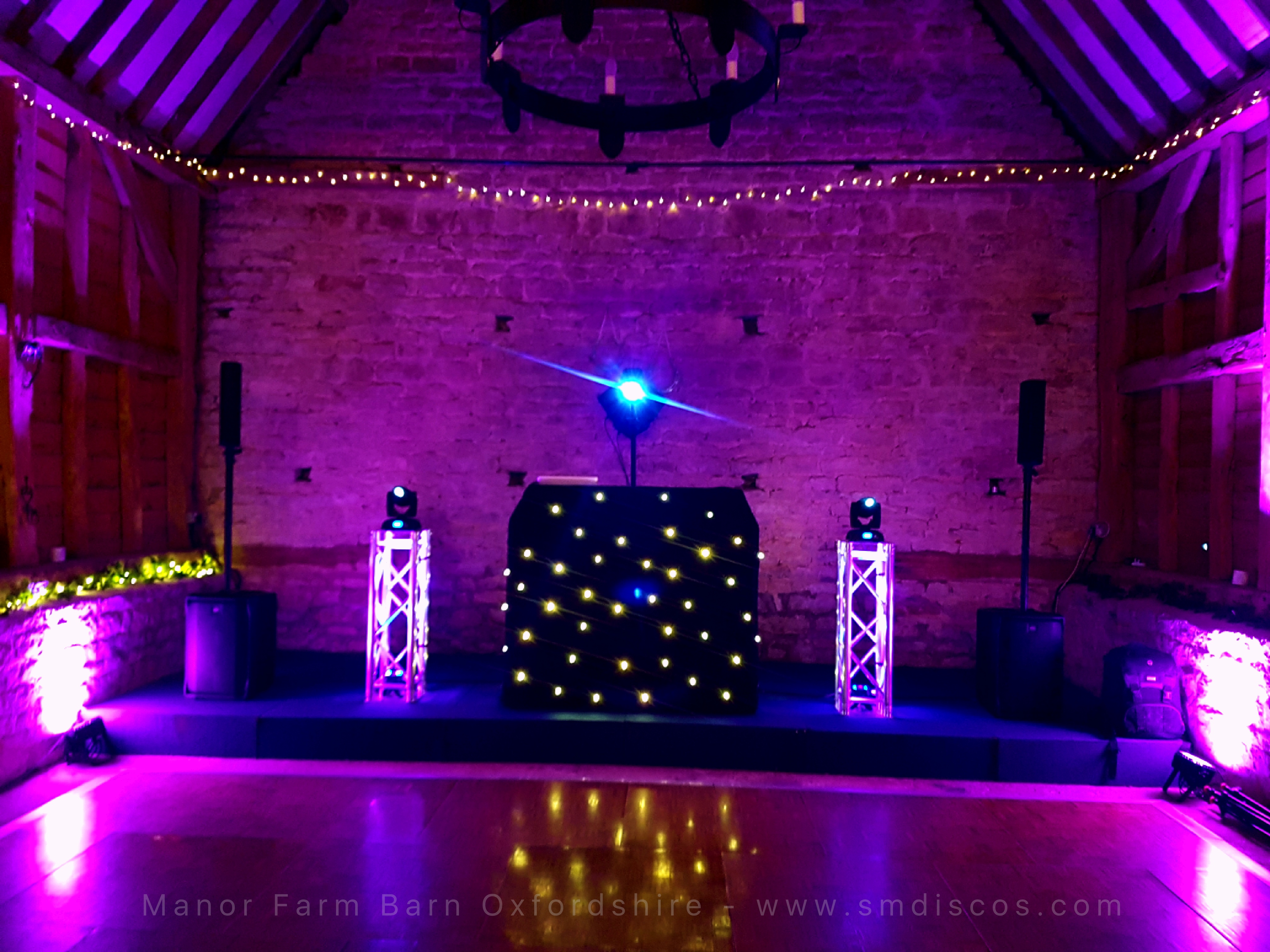 Wedding DJ set up Oxford