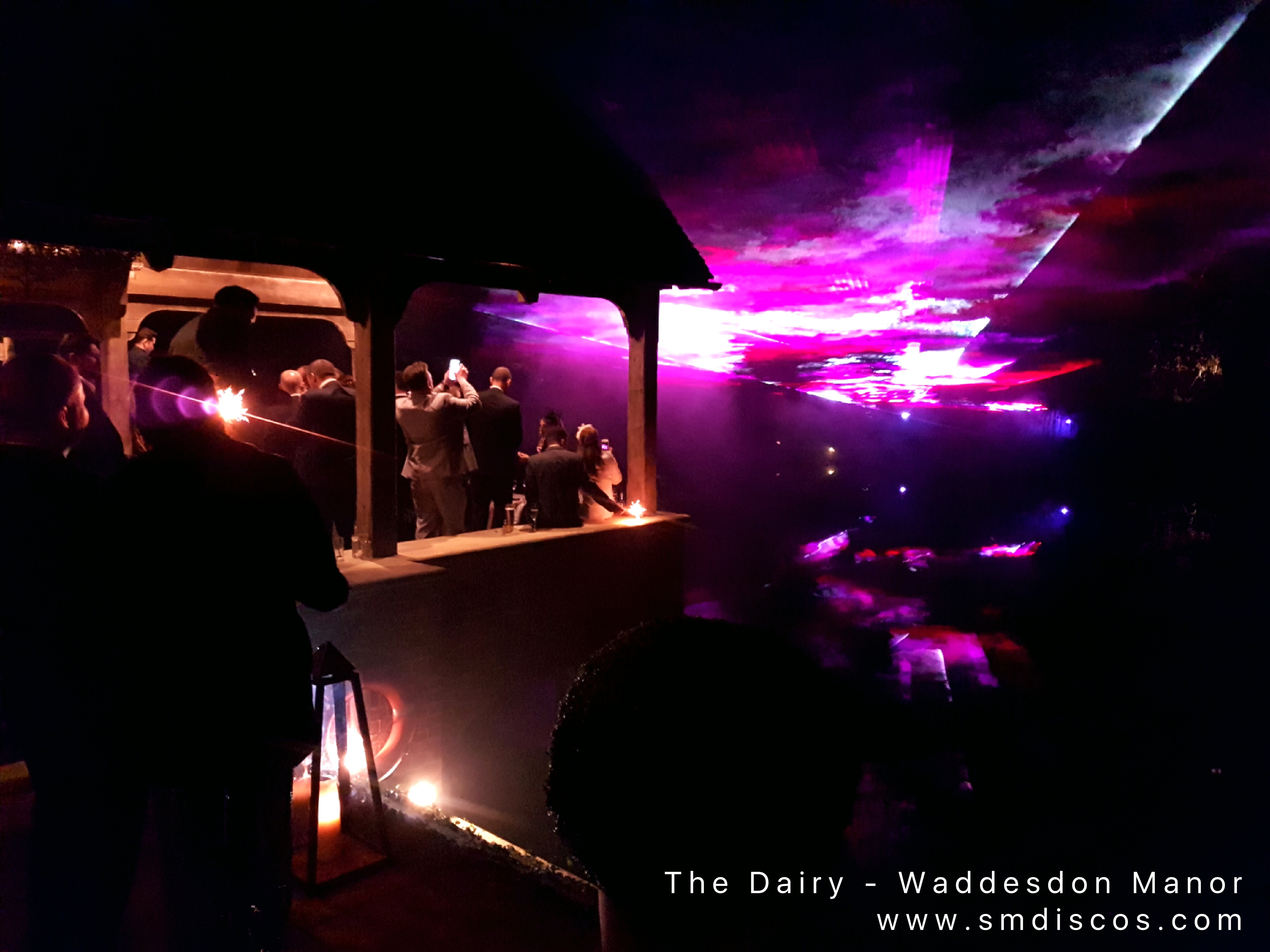 wedding lighting waddesdon manor