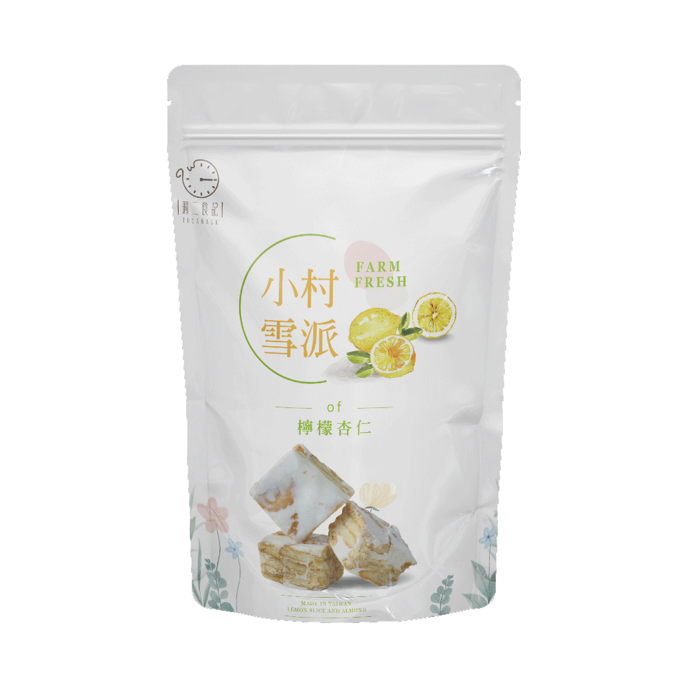小村雪派 檸檬杏仁 156g
