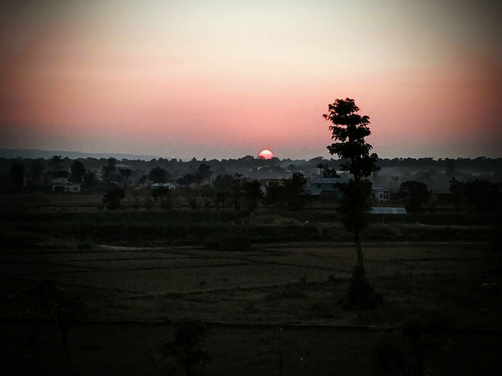 Sunset in Chitwan