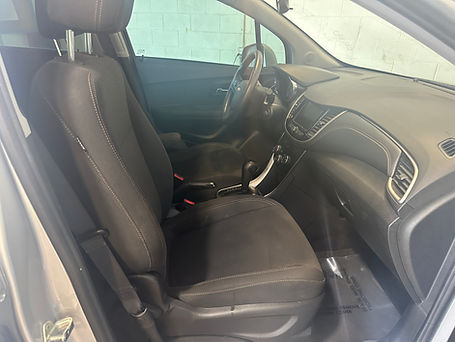 passenger interior of a car