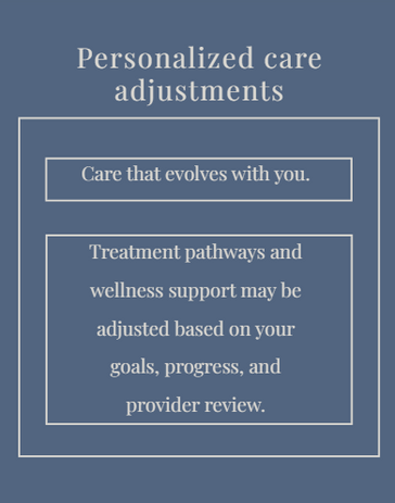 personalized care adjustments