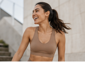 Woman smiling