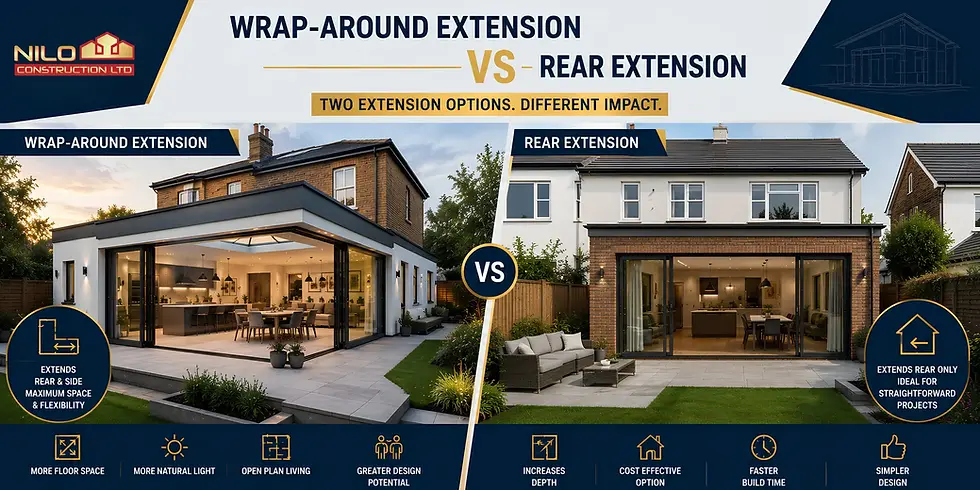 Wrap-Around Extension vs Rear Extension