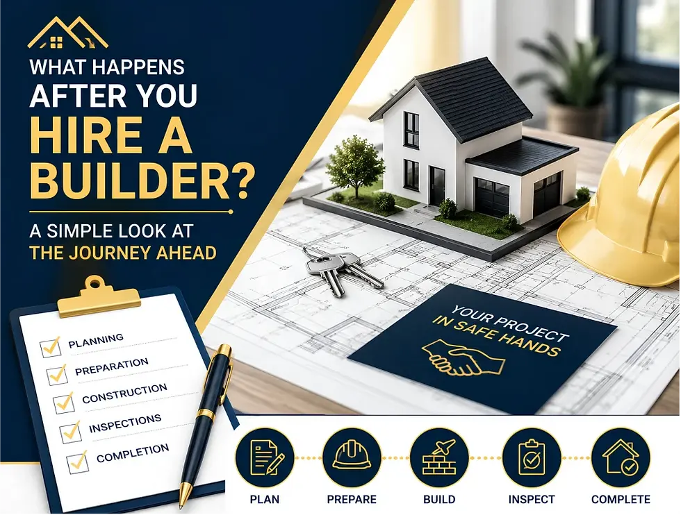 What Happens After You Hire a Builder?
