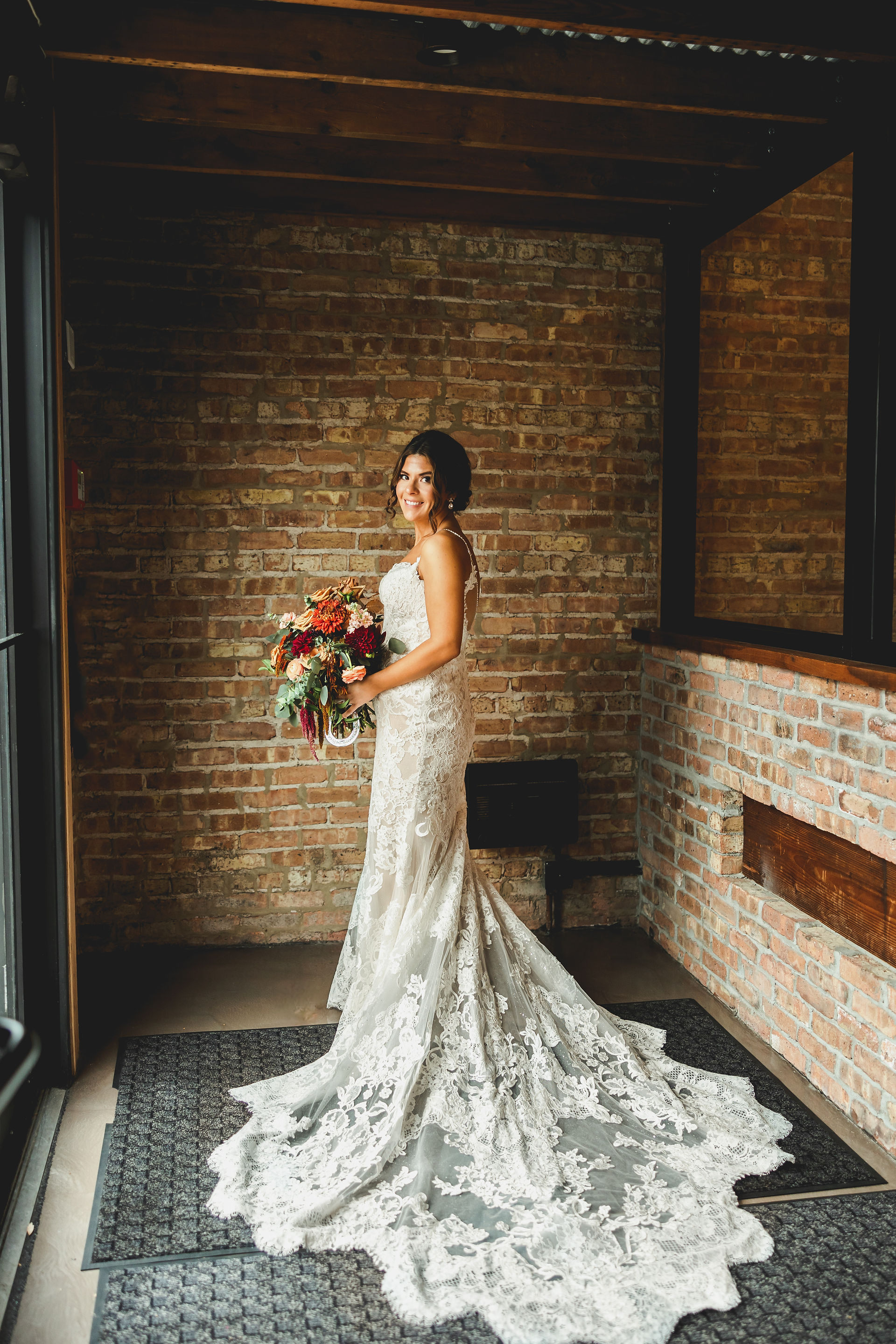 Gorgeous window lit bride