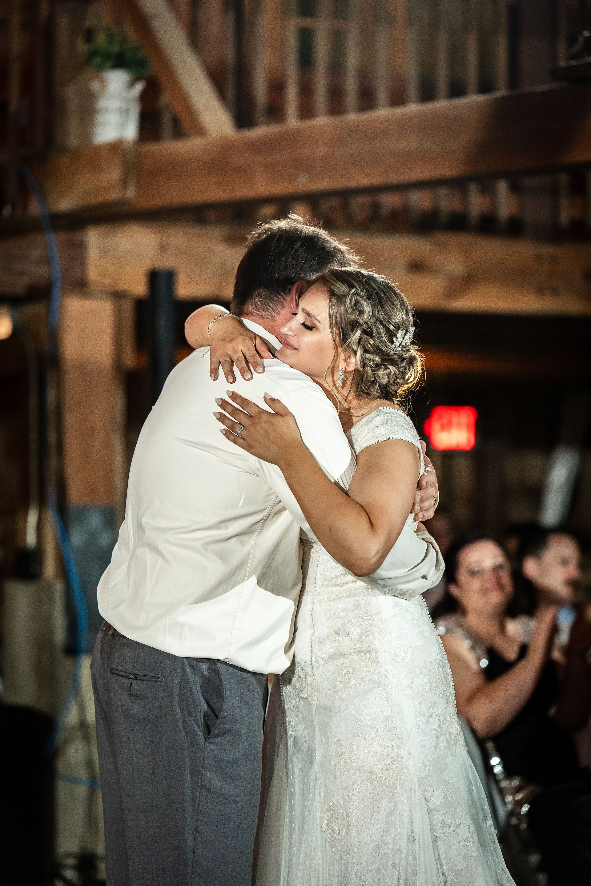 Father daughter first dance at wedding at The Mora Farm