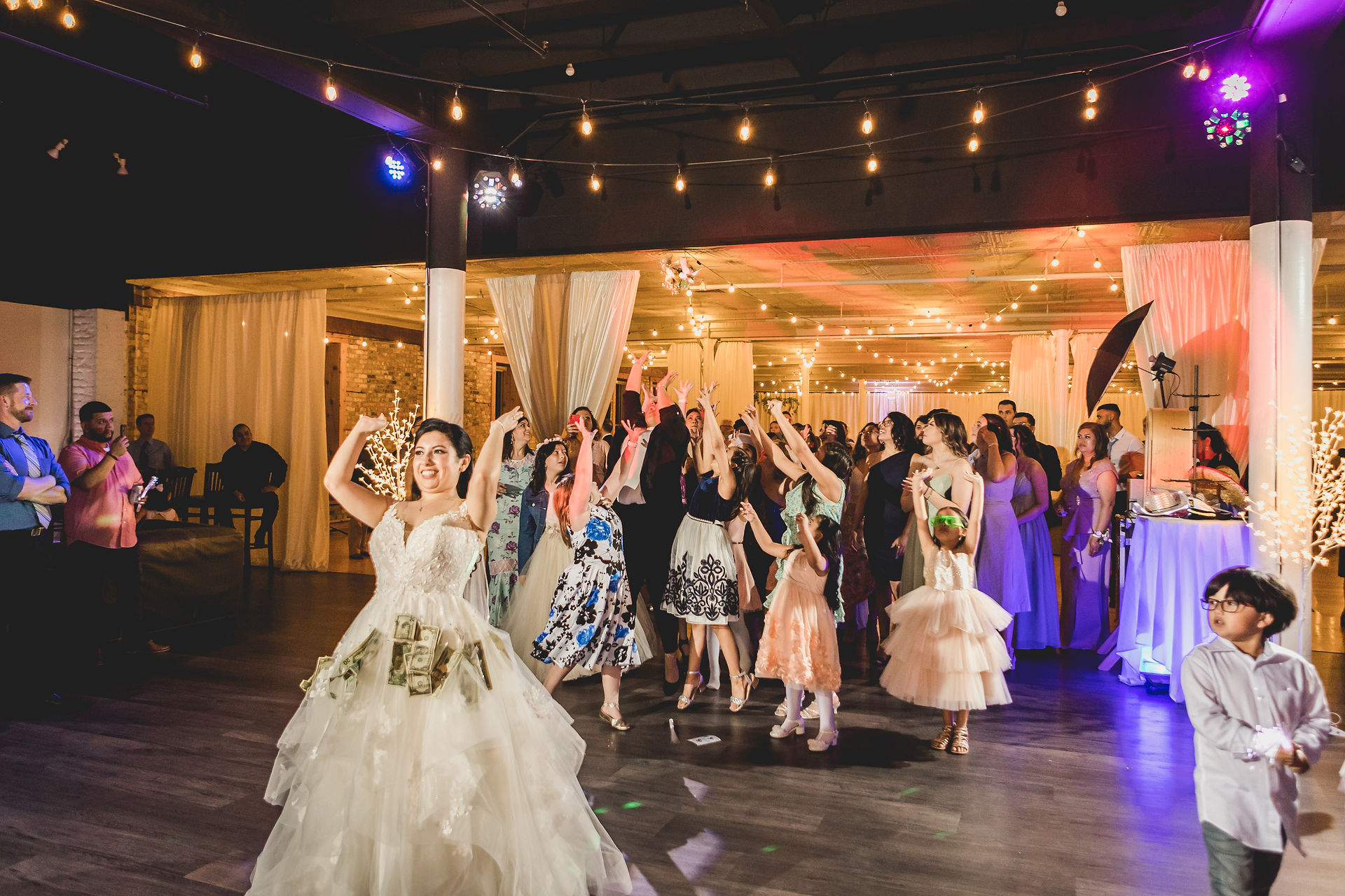 Wedding dance floor The Highland Loft Elgin IL